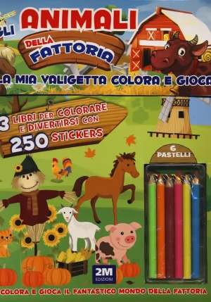 Animali Fattoria. Ediz. Illustrata. Con Pastelli fronte