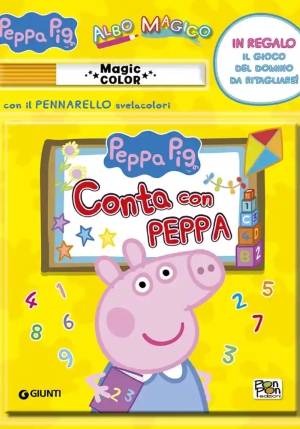 Conta Con Peppa. Albo Magico. Peppa Pig. Ediz. A Colori. Con Pennarello Svelacolori fronte