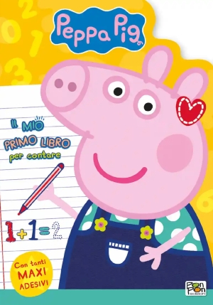 Mio Primo Libro Per Contare. Peppa Pig. Ediz. A Colori. Con Adesivi (il) fronte