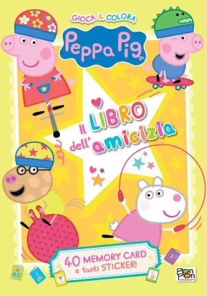 Libro Dell'amicizia. Peppa Pig. Gioca & Colora. Con Adesivi. Ediz. A Colori (il) fronte