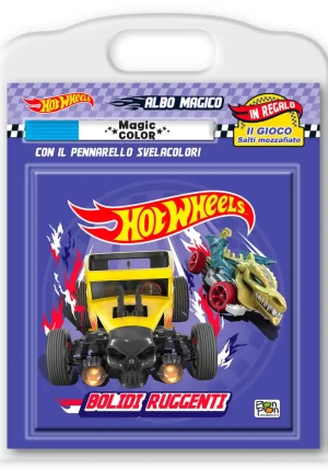 Bolidi Ruggenti. Hot Wheels. Albo Magico. Ediz. A Colori. Con Pennarello Svelacolori fronte