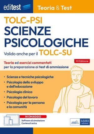 Psicologia - Tolc-psi -  Teoria Ed Esercizi fronte