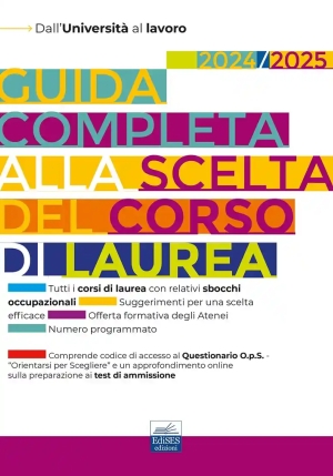 Guida Completa Alla Scelta Del Corso Di Laurea fronte