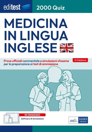 Editest. Medicina In Lingua Inglese. Prove Ufficiali. Con Software Di Simulazione Online fronte