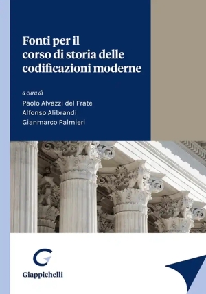 Fonti Corso Storia Codificazioni Moderne fronte