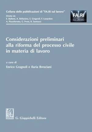 Considerazioni Preliminari Riforma Processo Civile fronte