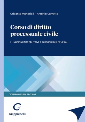 Corso Diritto Processuale Civile 1 - 19ed. fronte