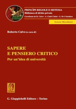 Sapere E Pensiero Critico fronte