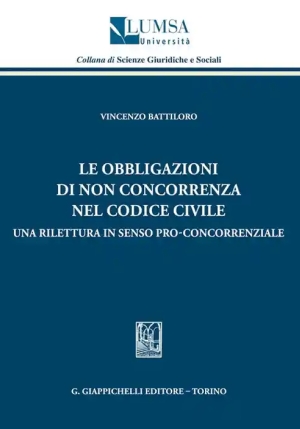 Obbligazioni Di Non Concorrenza Nel Codice Civile fronte