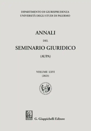 Annali Seminario Giuridico Universita' Palermo fronte