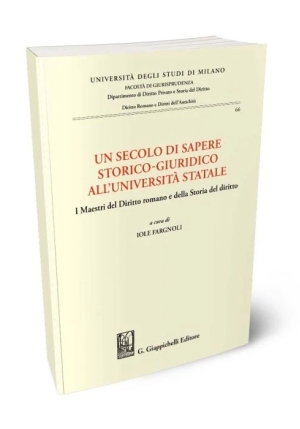 Un Secolo Di Sapere Storico-giuridico fronte