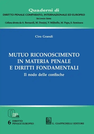 Mutuo Riconoscimento Materia Penale fronte