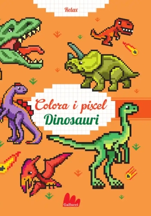 Colora I Pixel. Dinosauri fronte