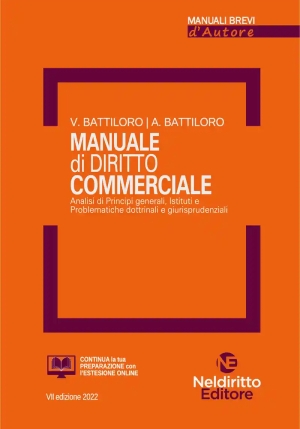 Manuale Breve Diritto Commerciale 2022 fronte