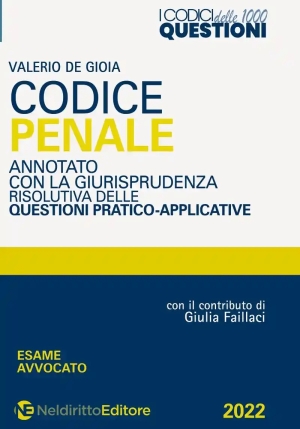 Cosdice Penale 1000 Questioni fronte