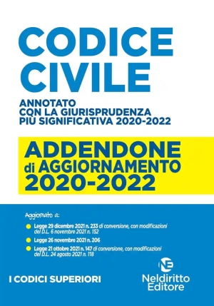 Addenda Codice Civile 2020-2022 fronte