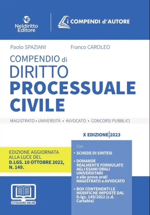 Compendio - Diritto Processuale Civile fronte