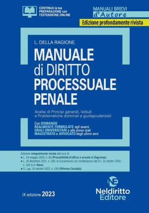 Manuale Breve Dir.process. Penale 2023 fronte