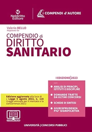 Compendio Diritto Sanitario 2023 fronte