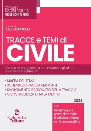 Tracce Temi Civile 2023 Magistratura fronte