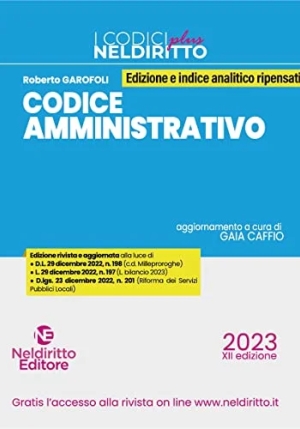 Codice Amministrativo Plus 2023 fronte