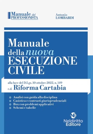 Manuale Nuova Esecuzione Civile fronte