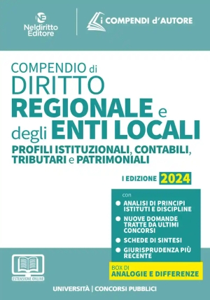 Compendio Diritto Regionale Enti Locali fronte