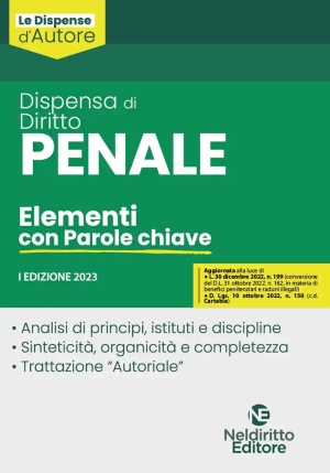 Dispensa Diritto Penale fronte