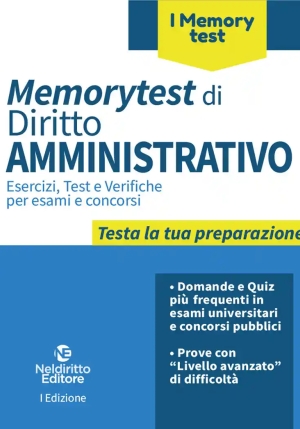 Memorytest Diritto Amministrativo fronte