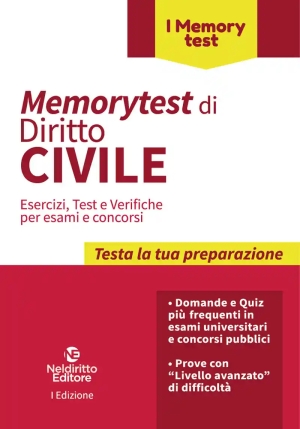 Memorytest Diritto Civile fronte