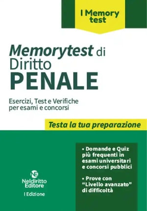 Memorytest Diritto Penale fronte