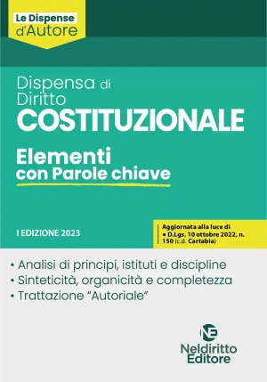 Dispensa Diritto Costituzionale fronte