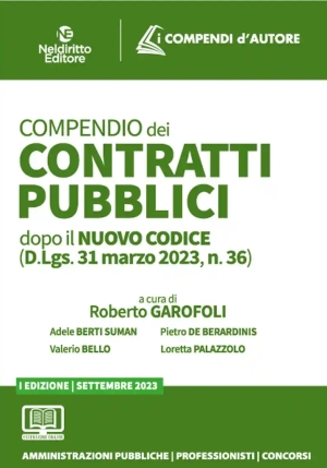 Compendio Contratti Pubblici 2023 fronte