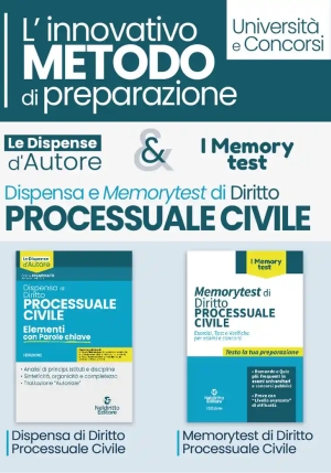 Kit Dispensa Process.civile 2vol. fronte