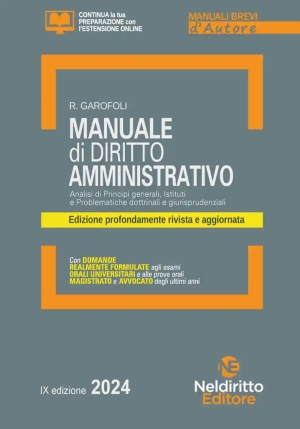 Manuale - Diritto Amministrativo fronte