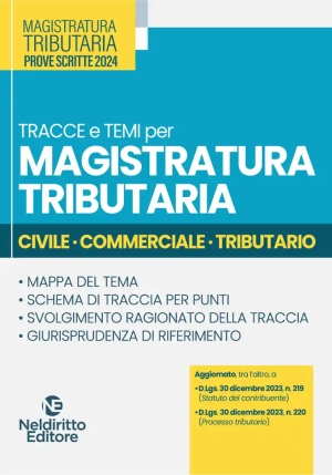 Tracce E Temi Magistratura Tributaria fronte