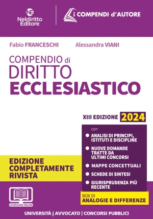 Compendio Diritto Ecclesiastico 2024 fronte