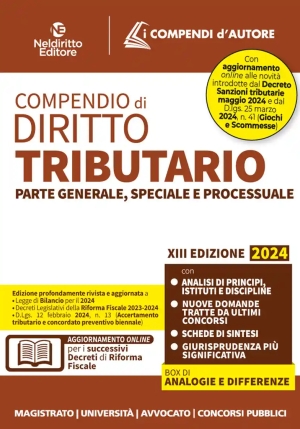 Compendio Diritto Tributario 2024 fronte