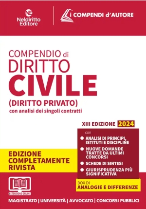 Compendio Diritto Civile 2024 13ed. fronte