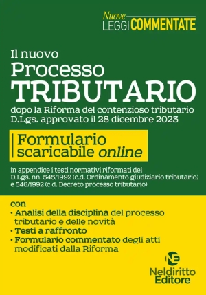 Nuovo Processo Tributario 2024 fronte