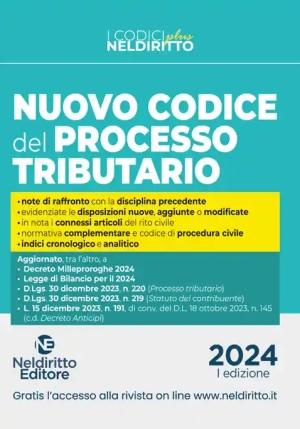 Nuovo Codice Processo Tributario Plus fronte