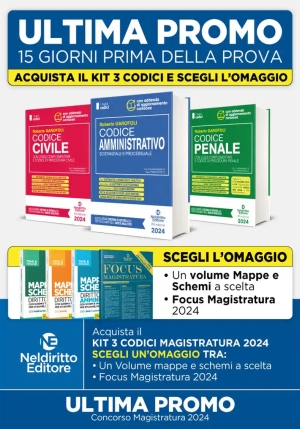 Kit Codici Magistratura 2024 3vol. fronte