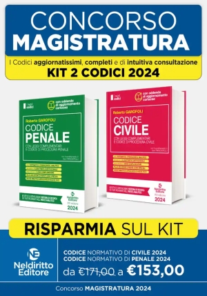 Kit Codici Magistratura 2024 Civ-pen. fronte