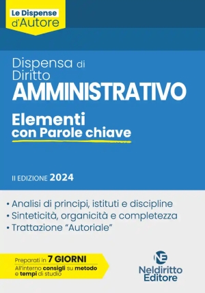 Dispensa Diritto Amministrativo 2024 fronte