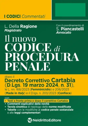 Codice  Procedura Penale - Dopo Decreto Correttivo Cartabia fronte