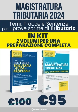 Kit 2v - Sentenza Tributaria + Tracce Magistratura Tributaria fronte