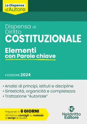 Dispensa Diritto Costituzionale 2ed.2024 fronte