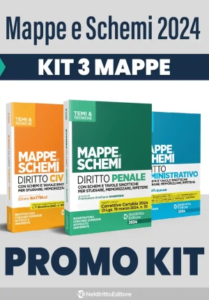 Kit Mappe E Schemi 2024 3vol. fronte