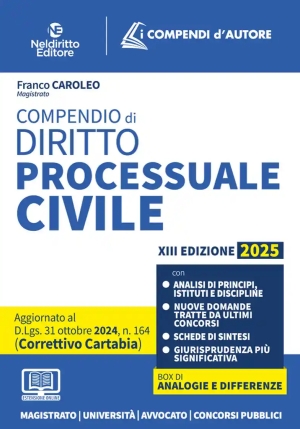 Compendio Dir. Processuale Civile 2024 fronte