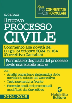 Nuovo Processo Civile 2024 Comm.cartabia fronte